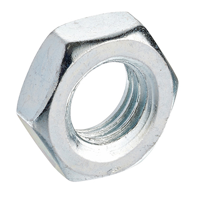 RS PRO, Bright Zinc Steel Locknut M24, DIN 936
