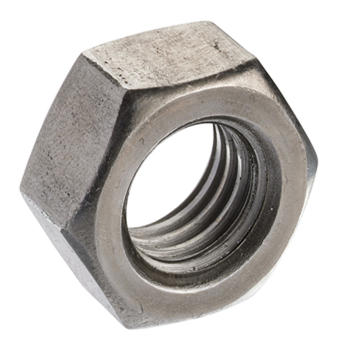 RS PRO, Plain Steel Hex Nut M27, DIN 934