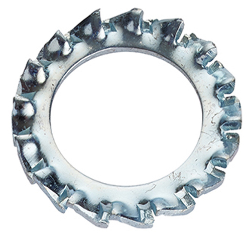 RS PRO Steel Bright Zinc External Tooth Washers, DIN 6798 A