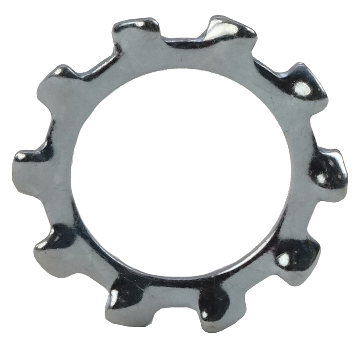 RS PRO Steel Bright Zinc External Tooth Locking Washer, M3M20, DIN 6797 A