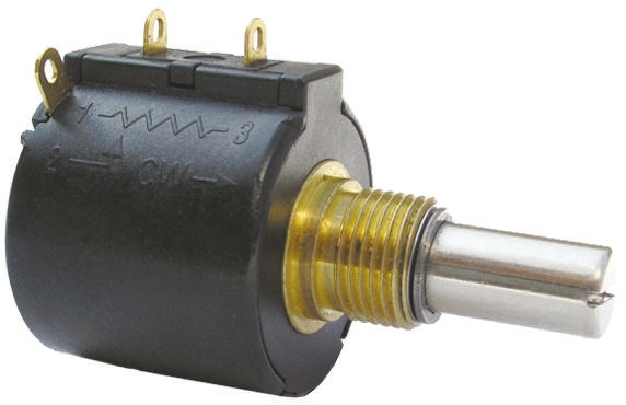 Bourns 3548 5kΩ Rotary Potentiometer 5-Turns 1-Gang Panel Mount, 3548S-1AA-502A