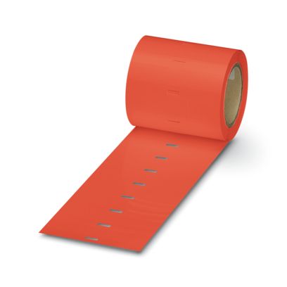 Phoenix Contact 832 Red Label Roll, 77.5mm Width, 12.8mm Height, 500Per Roll Qty