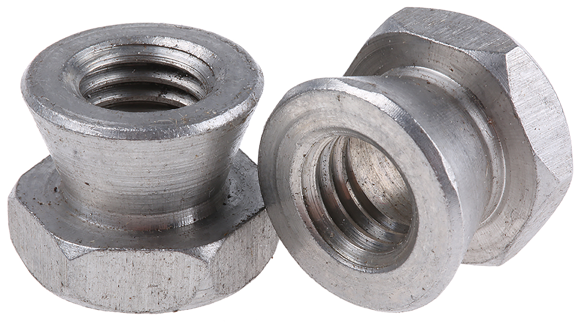 RS PRO 39 to 57 Nm Plain, Stainless Steel Shear Nut, M10