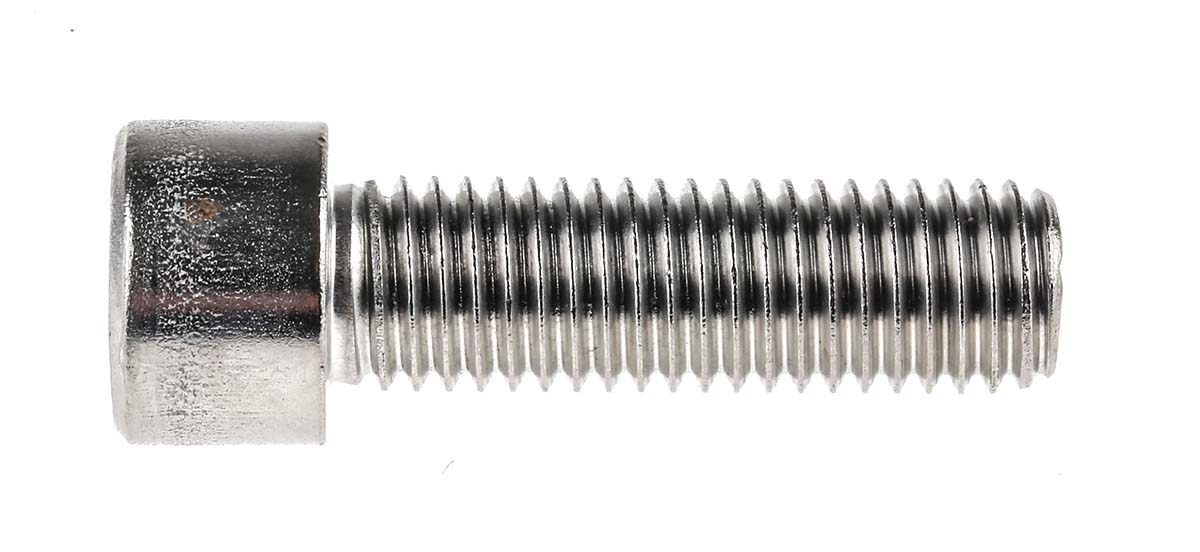 288-963 RS PRO Plain Stainless Steel Hex Socket Cap Screw, Hex Socket, M12 x 40 mm