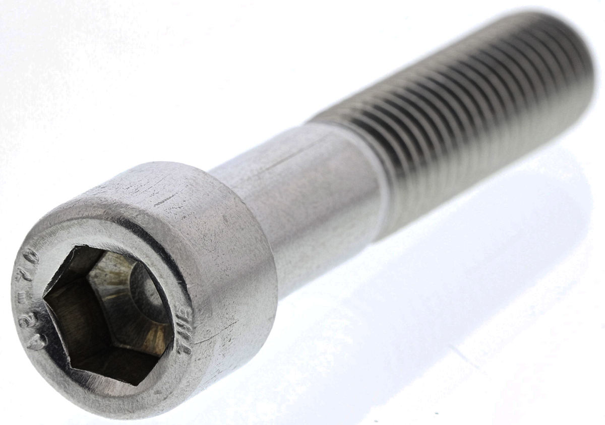 RS PRO Plain Stainless Steel Hex Socket Cap Screw, Hex Socket, M12 x 60 mm