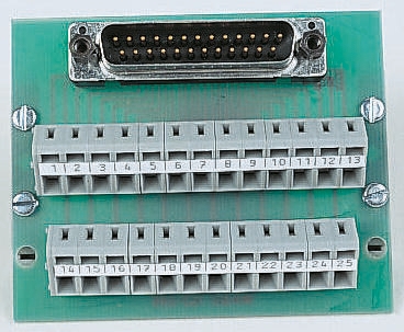 WAGO 709 Series 25-Contact Male Interface Module, D-Sub Connector, DIN Rail, 1A