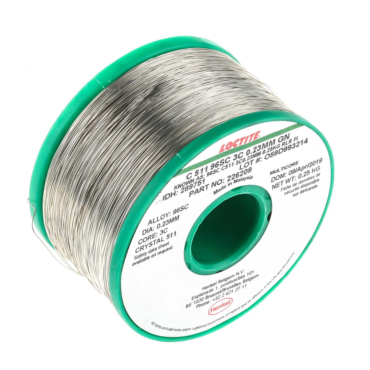 289751 Multicore Wire, 0.23 mm Lead Free Solder, 217 °C Melting Point
