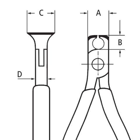 64-01-115 Knipex Knipex Front Cutter