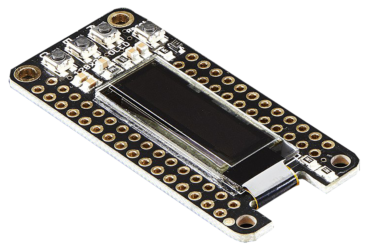 2900 ADAFRUIT INDUSTRIES  OLED FeatherWing 1 in OLED Display Add On Board With 128x32 Monochrome OLED for Feather Boards