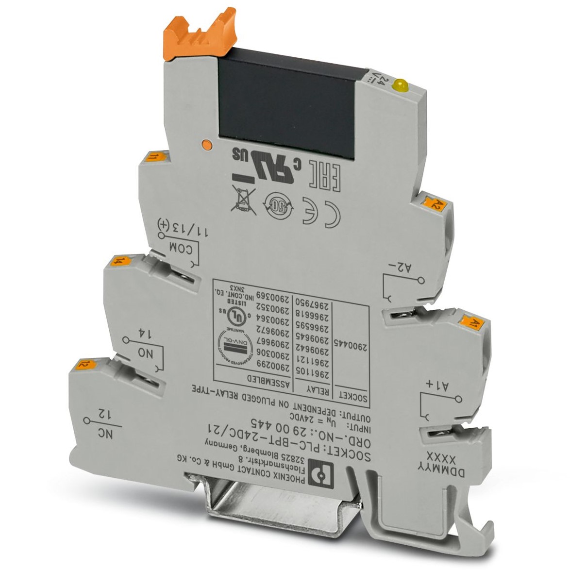 Phoenix Contact PLC-OPT Solid State Interface Relay, Control:28.8V dc DIN Rail Surface Mount