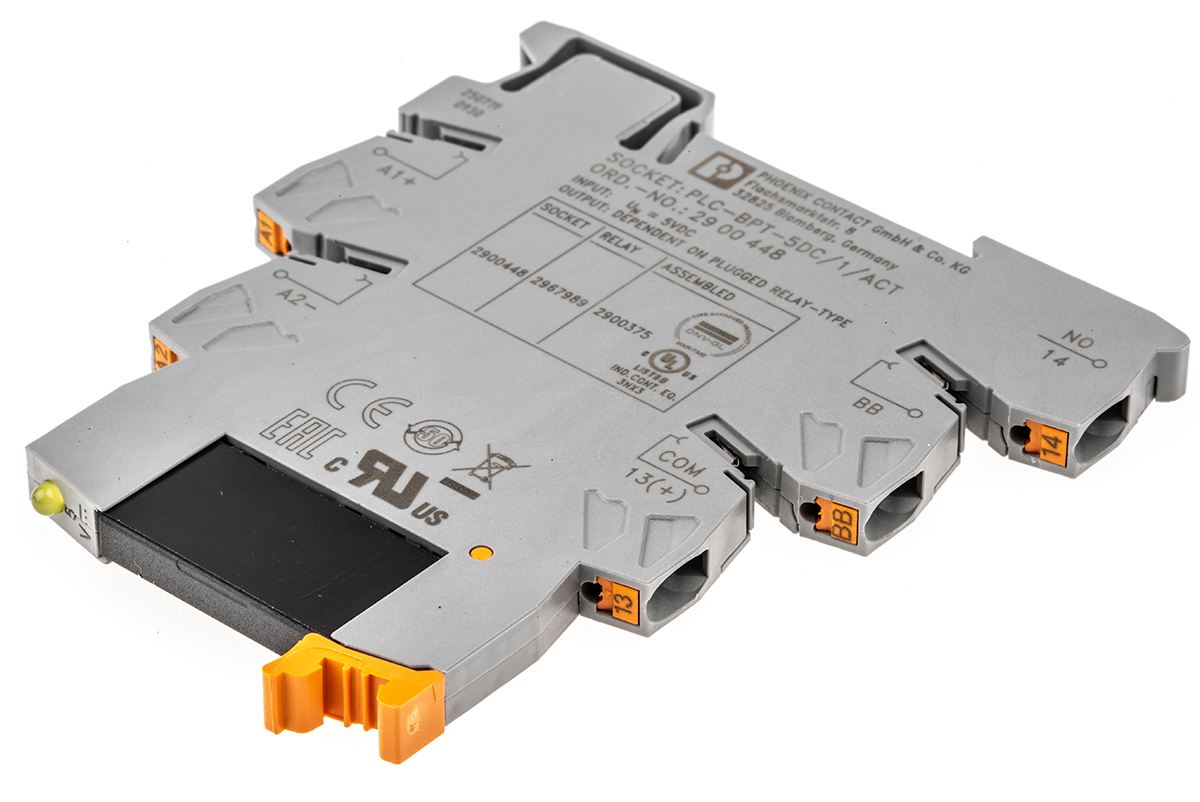 Phoenix Contact PLC-OPT-5DC/24DC/2/ACT Solid State Interface Relay, Control:6V ac/dc DIN Rail Surface Mount