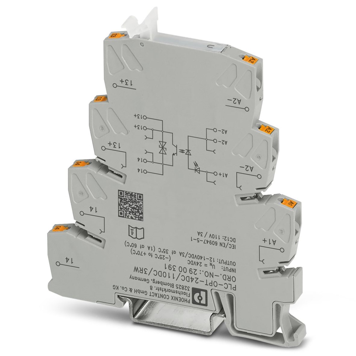 Phoenix Contact PLC-OPT24DC Solid State Interface Relay DIN Rail Push-in
