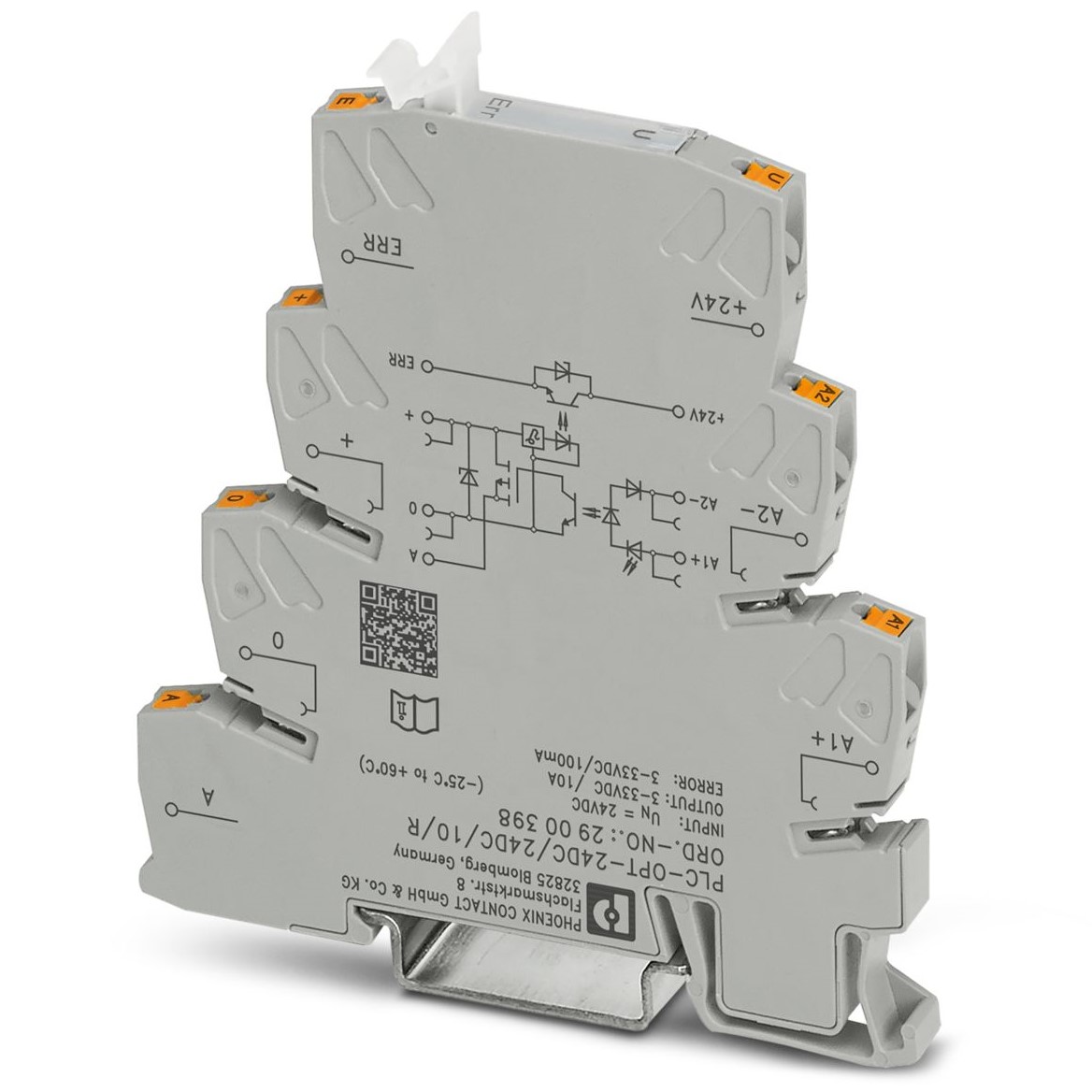 Phoenix Contact PLC-OPT Solid State Interface Relay, Control:28.8V dc DIN Rail Push-in