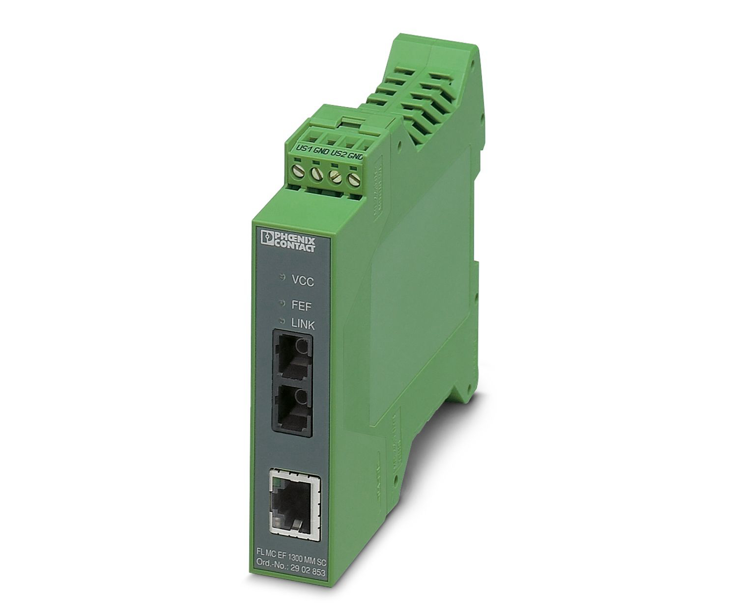 Phoenix Contact 2902853 Fibre Optic Converter 80 MHz 10/100 Base-TX