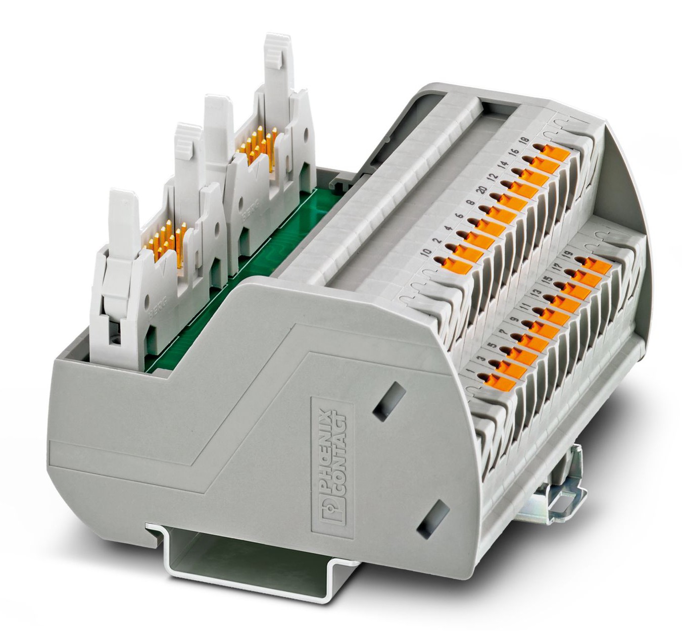 Phoenix Contact VARIOFACE Series Male Interface Module, IDC male pin strip Connector, DIN Rail, 1A