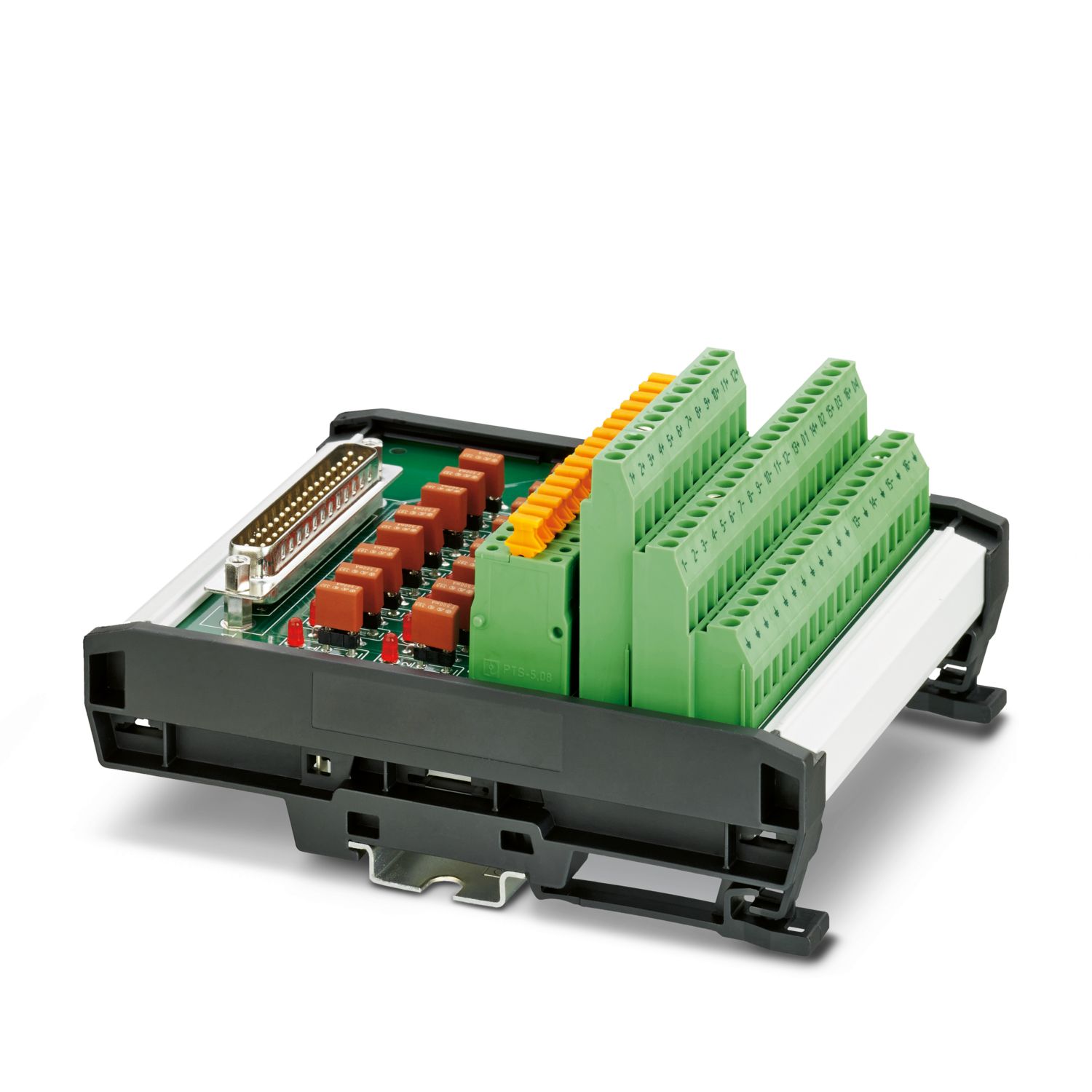 Phoenix Contact VARIOFACE Series 16-Contact Female Interface Module, D-Sub Connector, DIN Rail, 500mA