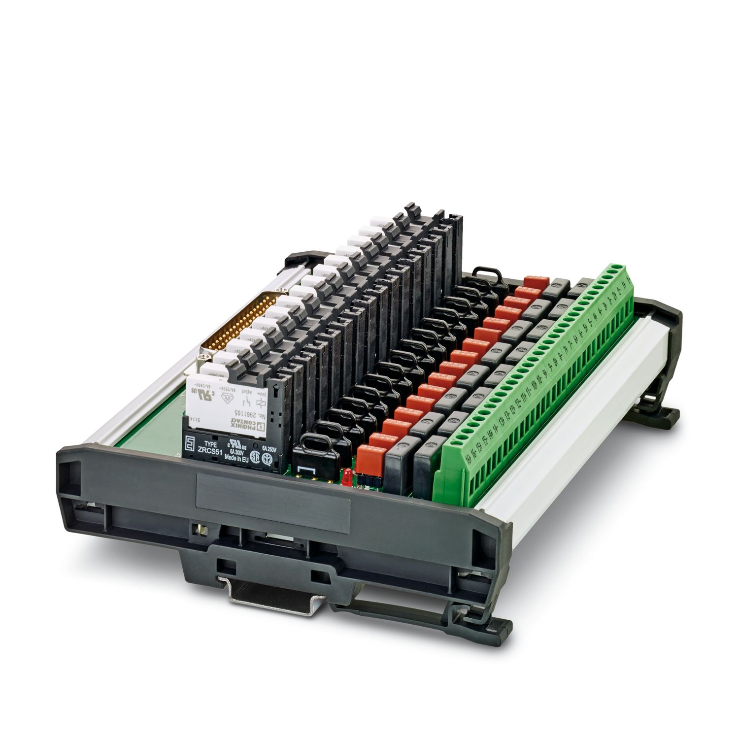 Phoenix Contact VARIOFACE Series 37-Contact Female Interface Module, D-Sub Connector, DIN Rail, 3A