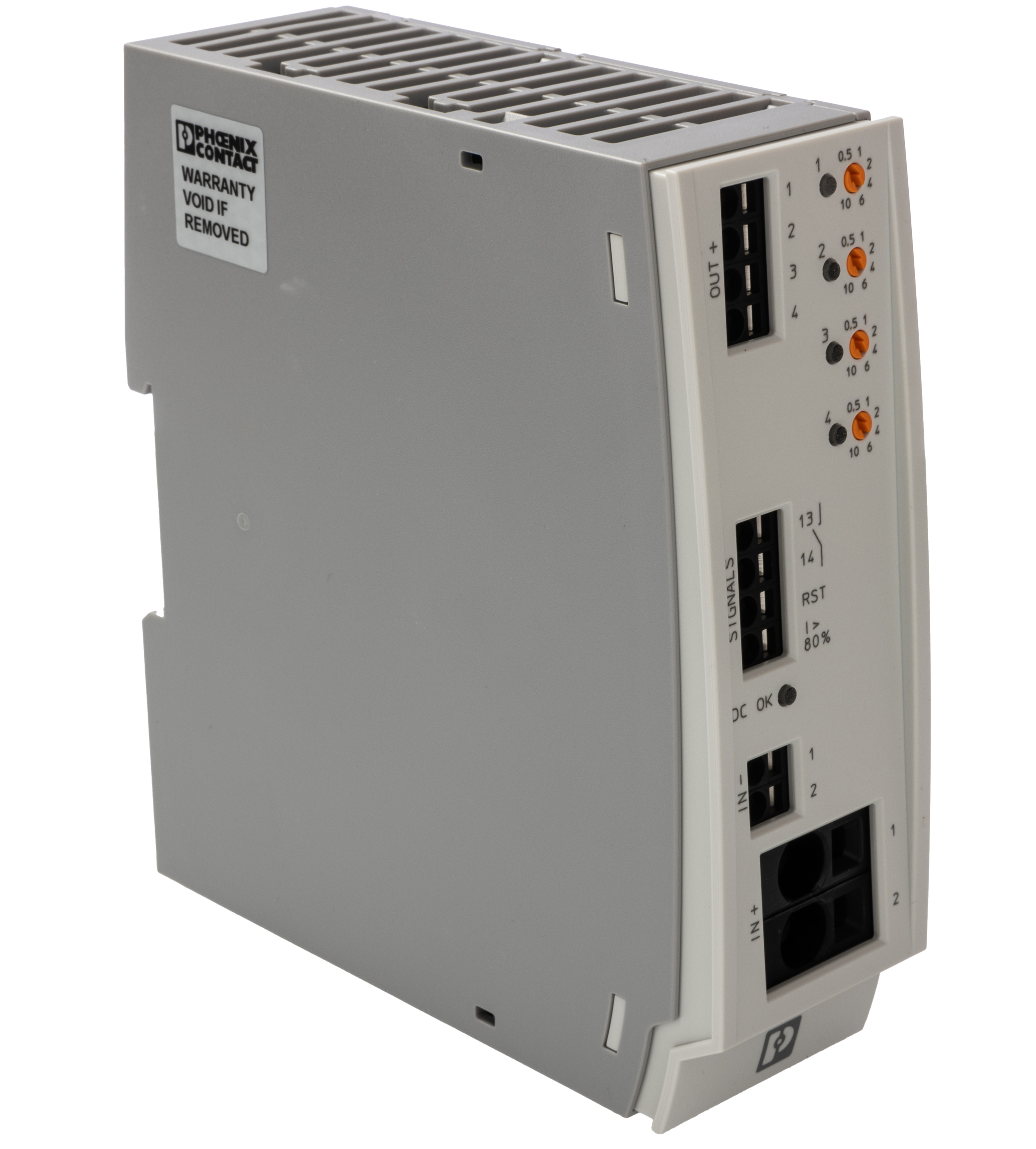 2905743 Phoenix Contact CBM CBM Electronic Circuit Breaker 10A 24V, 4 channels, DIN Rail Type E