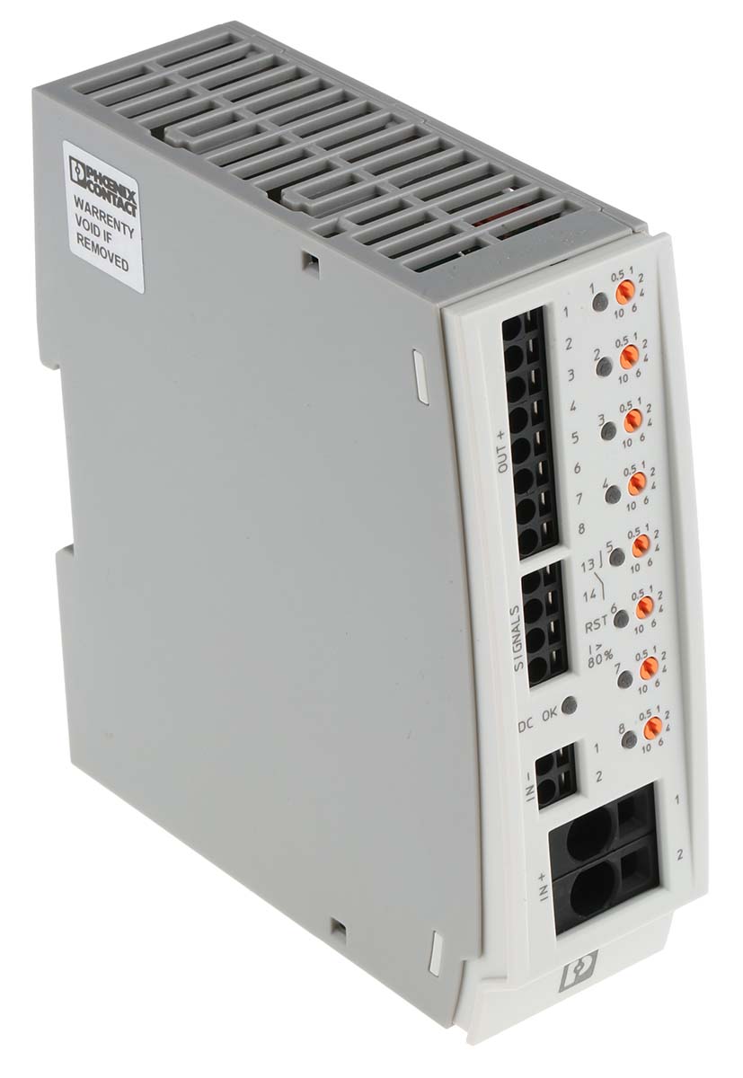 2905744 Phoenix Contact CBM Electronic Circuit Breaker 10A 24V, DIN Rail Type E