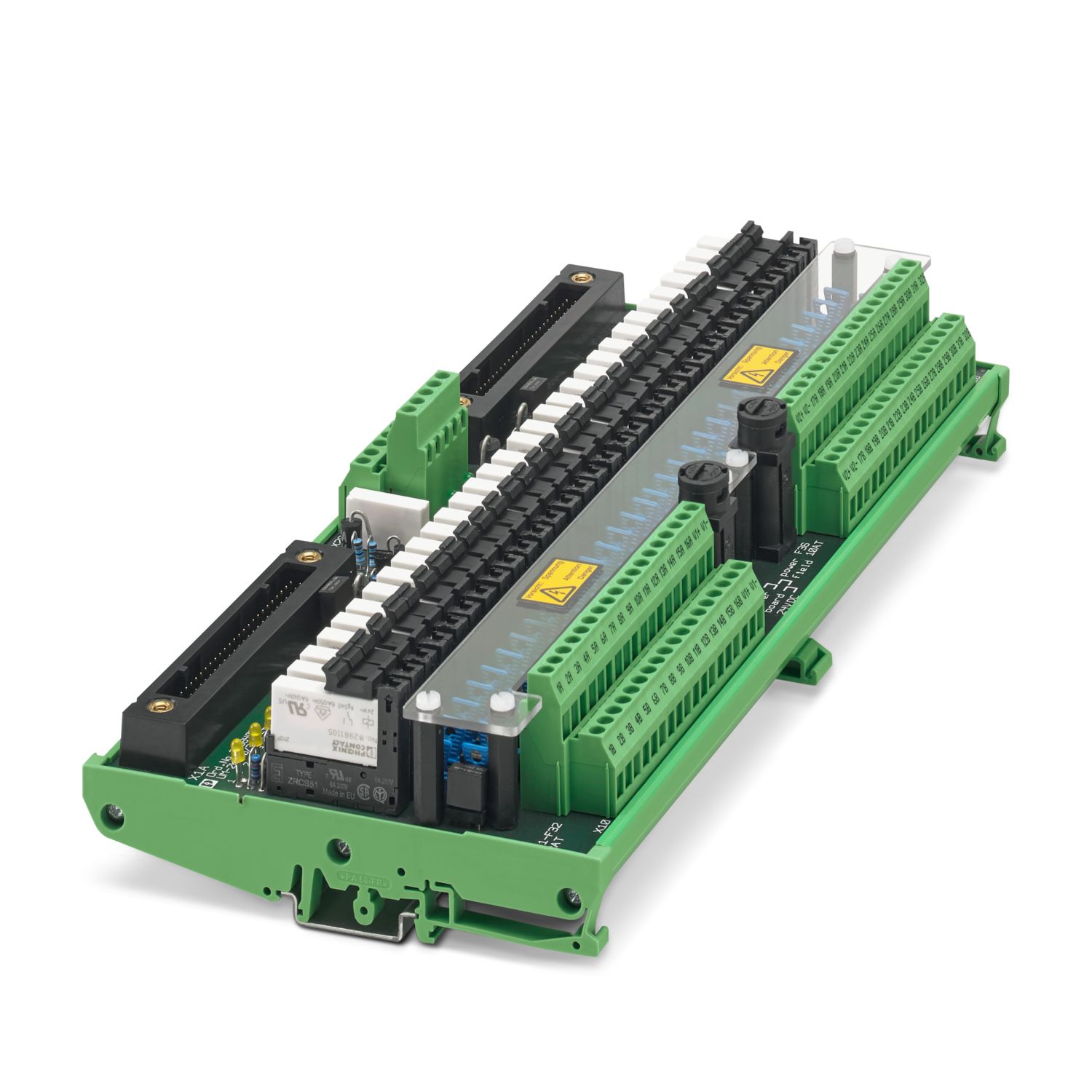 Phoenix Contact UM-2KS50/32R/SI/J/ADV551/YCS Series 32-Contact Female Interface Module, D-Sub Connector, DIN Rail, 10A