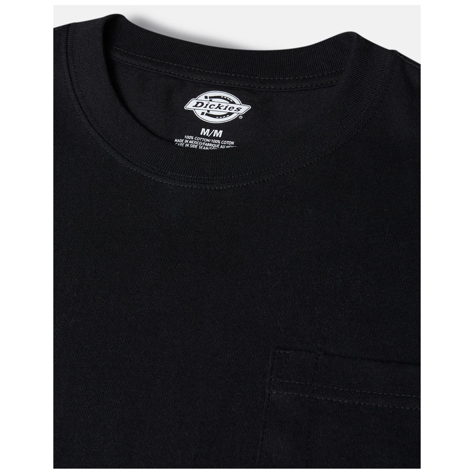 dk0wl450blk1 Dickies Black Cotton Long Sleeve T-Shirt, UK- XL, EUR- XL