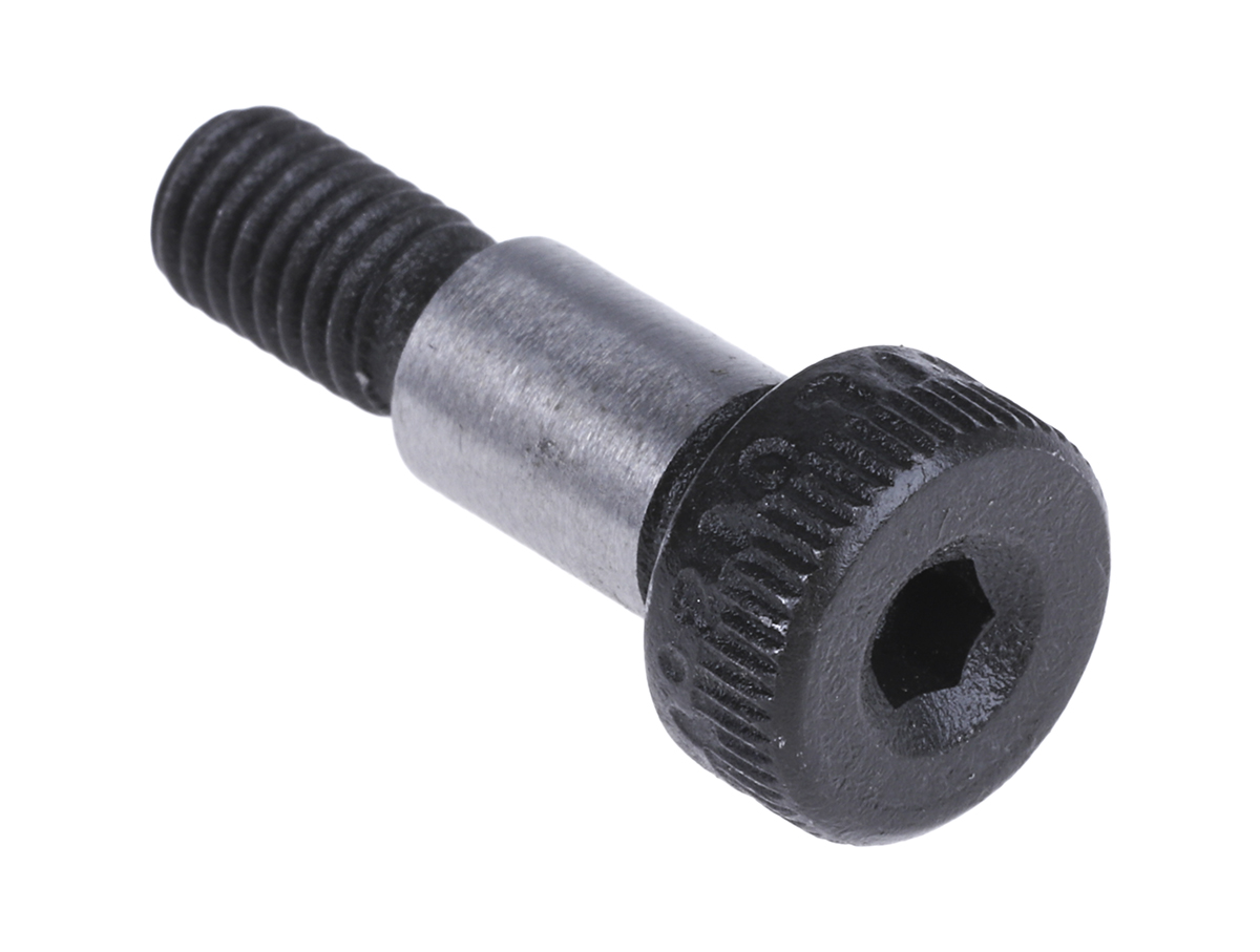 RS PRO M5 Shoulder Bolt, Steel, Hex Socket, 10 mm, Shoulder Dia. 12 mm