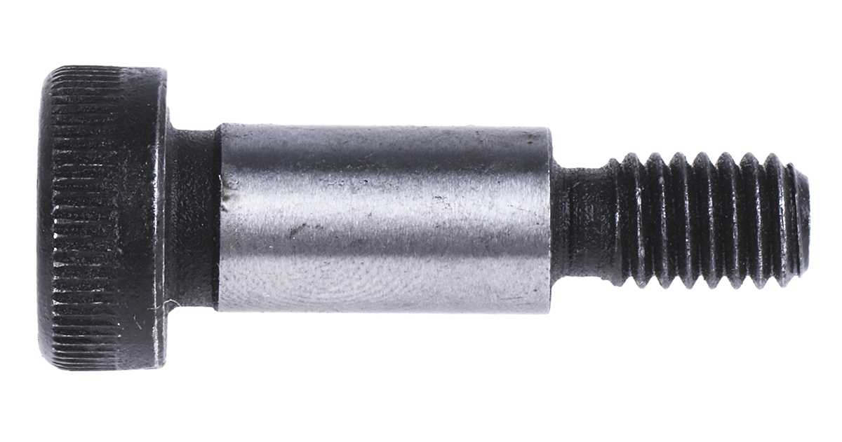 292-293 RS PRO M6 Shoulder Bolt, Steel, Hex Socket, 16 mm, Shoulder Dia. 12 mm