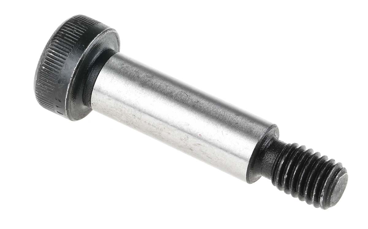 RS PRO M8 Shoulder Bolt, Steel, Hex Socket, 30 mm, Shoulder Dia. 12 mm