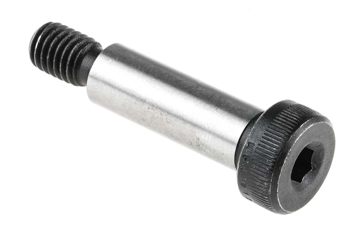292-344 RS PRO M8 Shoulder Bolt, Steel, Hex Socket, 30 mm, Shoulder Dia. 12 mm