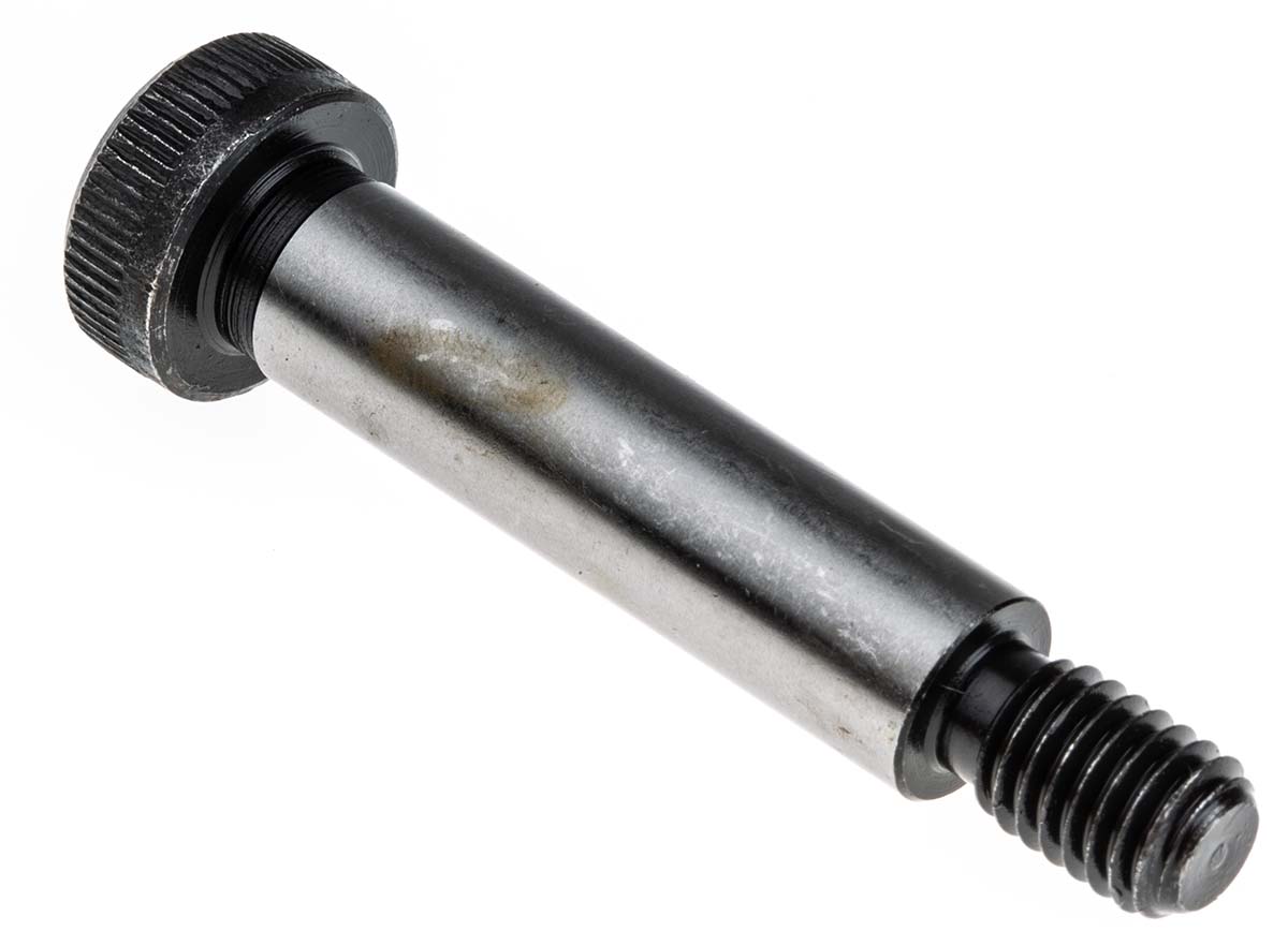 RS PRO M8 Shoulder Bolt, Steel, Hex Socket, 40 mm, Shoulder Dia. 12 mm