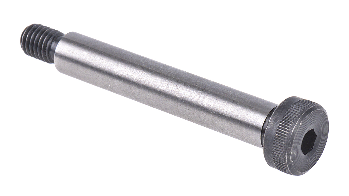 RS PRO M8 Shoulder Bolt, Steel, Hex Socket, 60 mm, Shoulder Dia. 12 mm