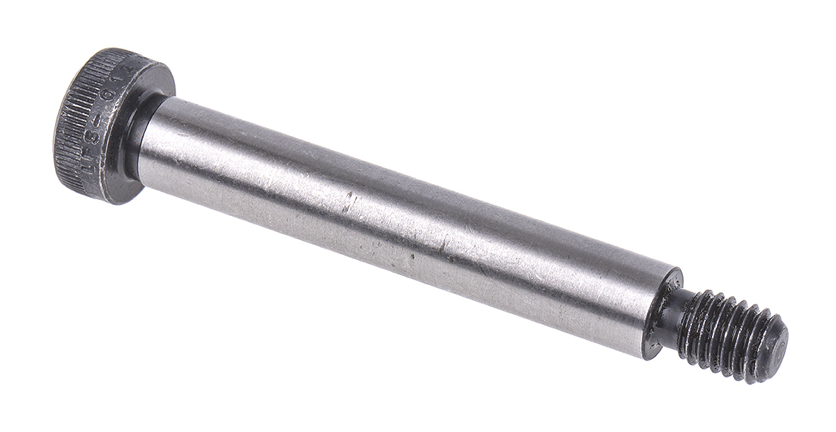 292-366 RS PRO M8 Shoulder Bolt, Steel, Hex Socket, 60 mm, Shoulder Dia. 12 mm
