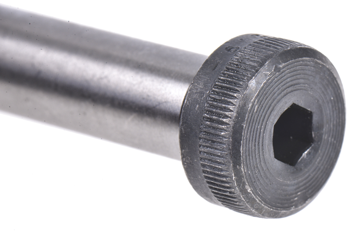 292-366 RS PRO M8 Shoulder Bolt, Steel, Hex Socket, 60 mm, Shoulder Dia. 12 mm