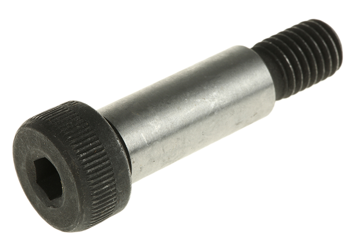 RS PRO M10 Shoulder Bolt, Steel, Hex Socket, 30 mm, Shoulder Dia. 12 mm