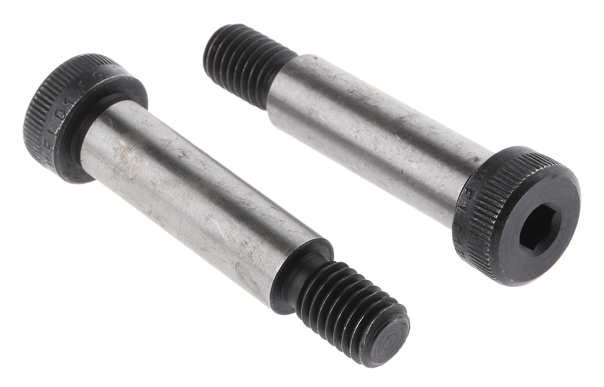 RS PRO M10 Shoulder Bolt, Steel, Hex Socket, 40 mm, Shoulder Dia. 12 mm