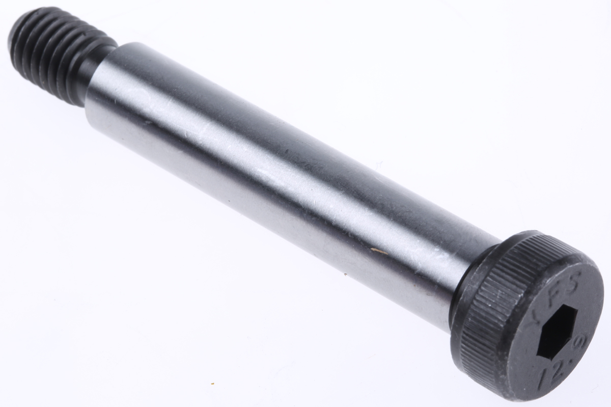 RS PRO M10 Shoulder Bolt, Steel, Hex Socket, 60 mm, Shoulder Dia. 12 mm