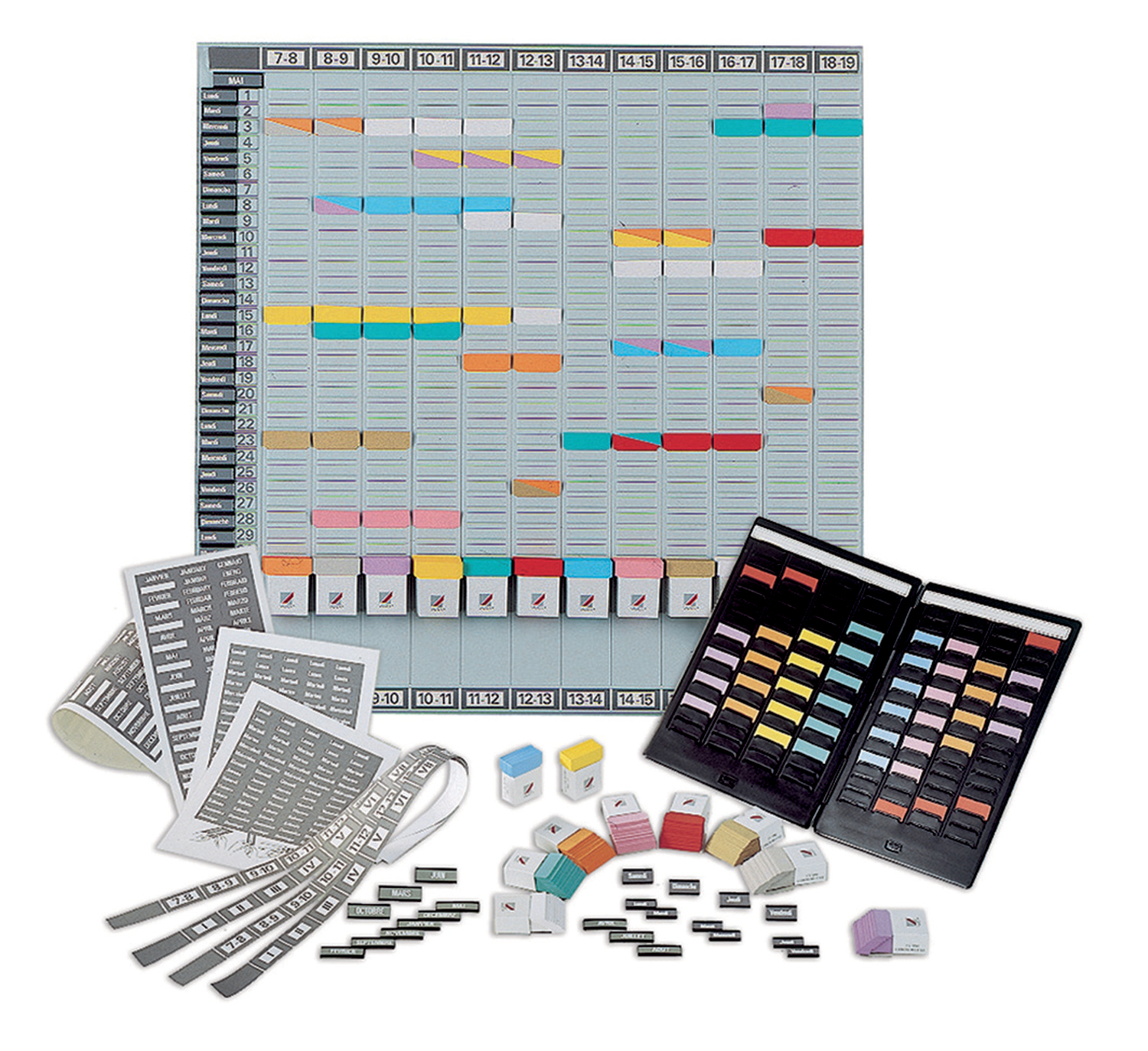 Nobo Yearly Slotted Wall Planner