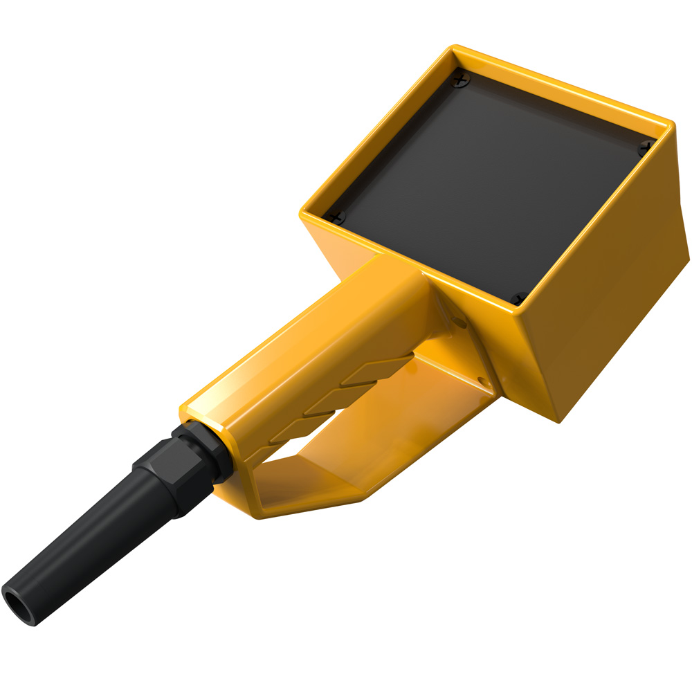 Rose Yellow Polyamide Handheld Enclosure Integral Battery Compartment Display Window, IP65, 85 mm x 191 mm x, 85 mm
