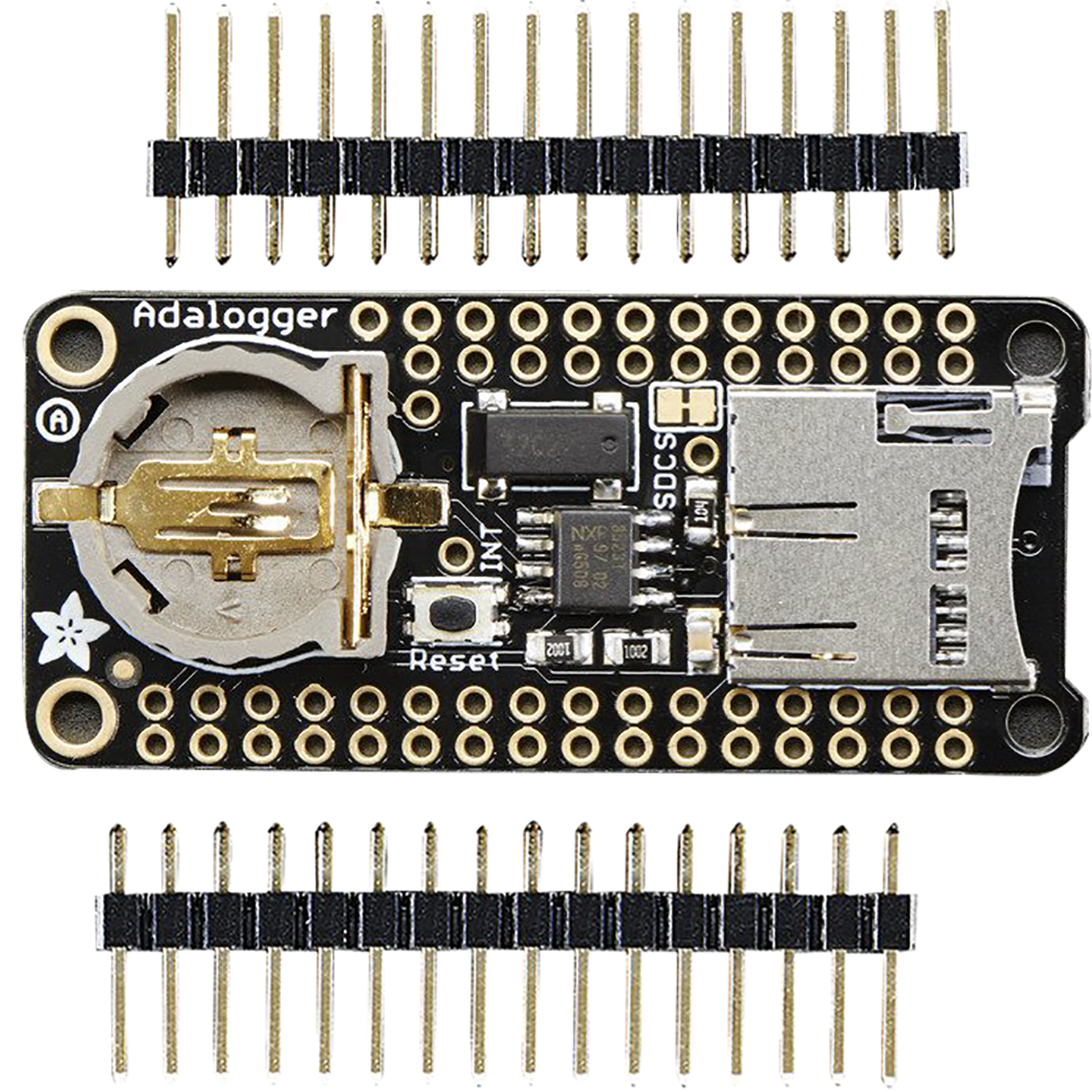 2922 ADAFRUIT INDUSTRIES  FeatherWing Datalogger Real Time Clock Add On Board for PCF8523 for Feather Development Board