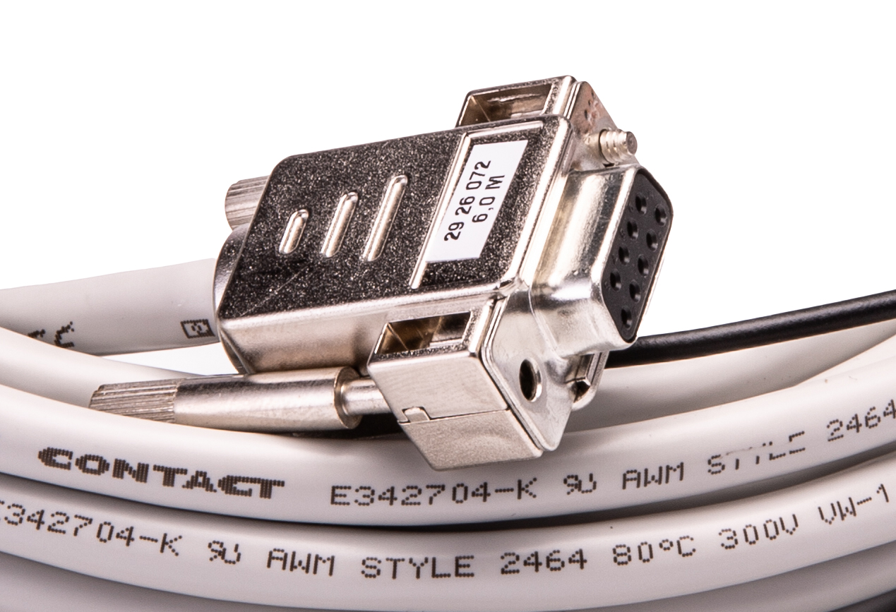 2926072 Phoenix Contact Female D-Sub 9-Pin to Female Free End Cable, 6 m Polyvinyl Chloride, CABLE-D- 9SUB/F/OE/0.25/S/6.0M