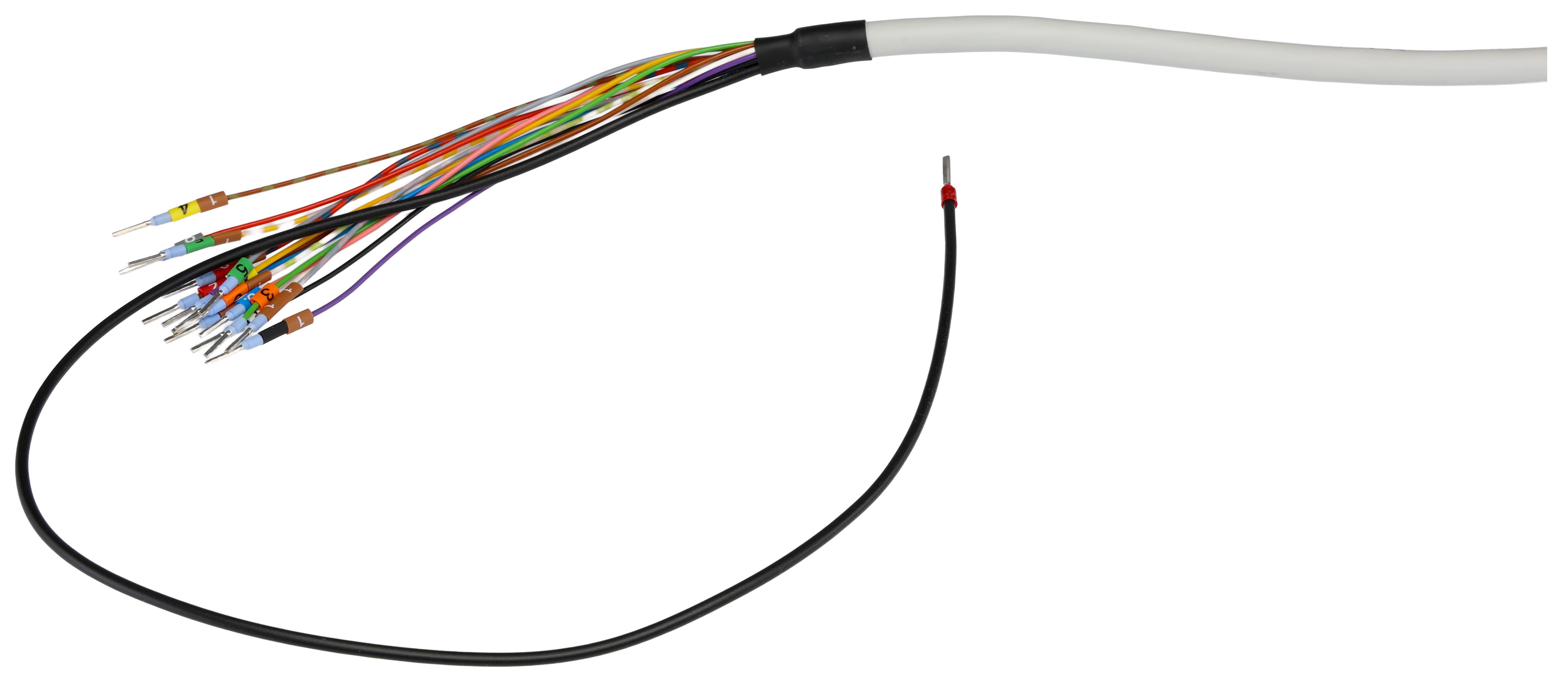 2926098 Phoenix Contact Female D-Sub 15-Pin Unterminated Cable, 1 m Semi-Rigid Polyvinyl Chloride