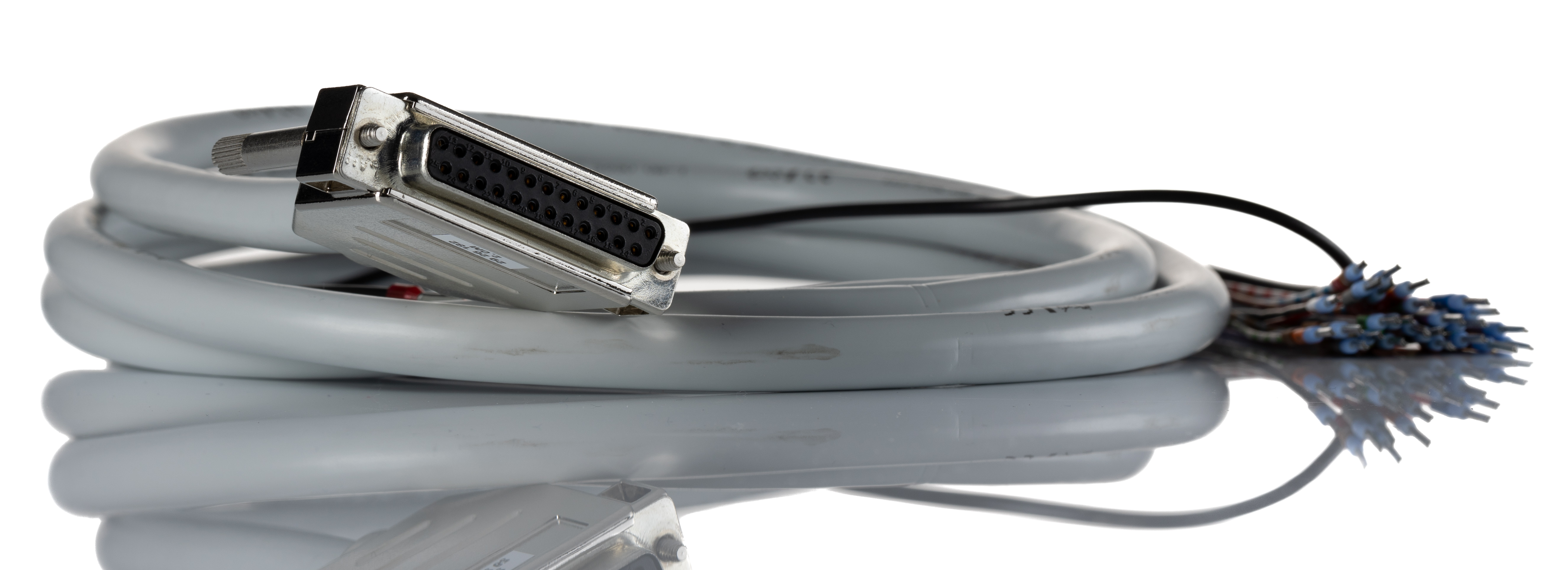 Phoenix Contact Female D-Sub 25-Pin Unterminated Cable, 2 m Polyvinyl Chloride, Shielded Series