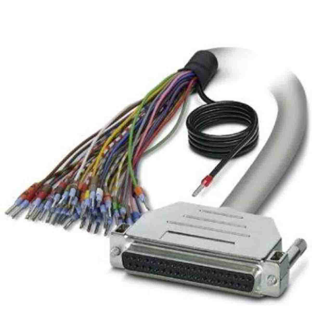 Phoenix Contact Female D-Sub 37-Pin Unterminated Serial Cable, 0.5 m Semi-Rigid Polyvinyl Chloride, D37SUB Series