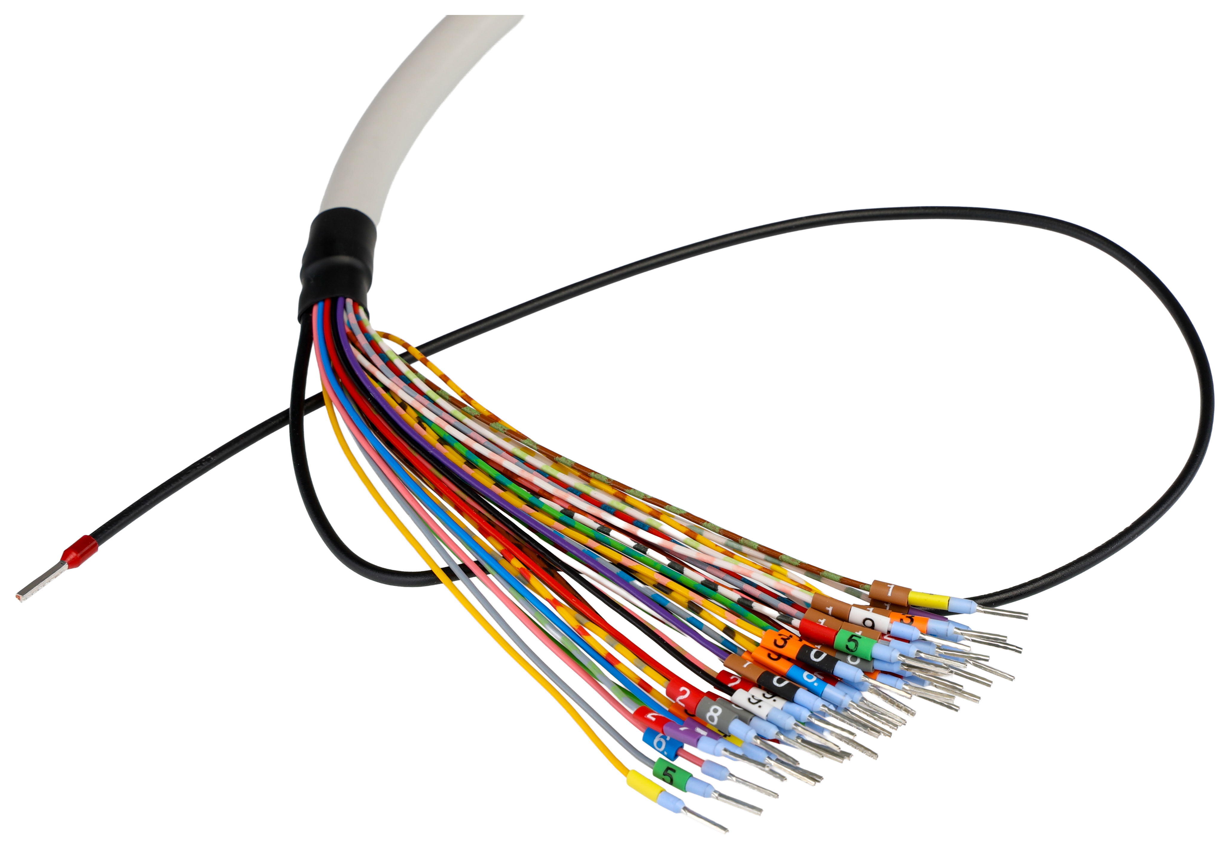 2926616 Phoenix Contact Male D-Sub 37-Pin Unterminated Cable, 3 m Semi-Rigid Polyvinyl Chloride, 25/S, CABLE-D-37SUB/M/OE/0