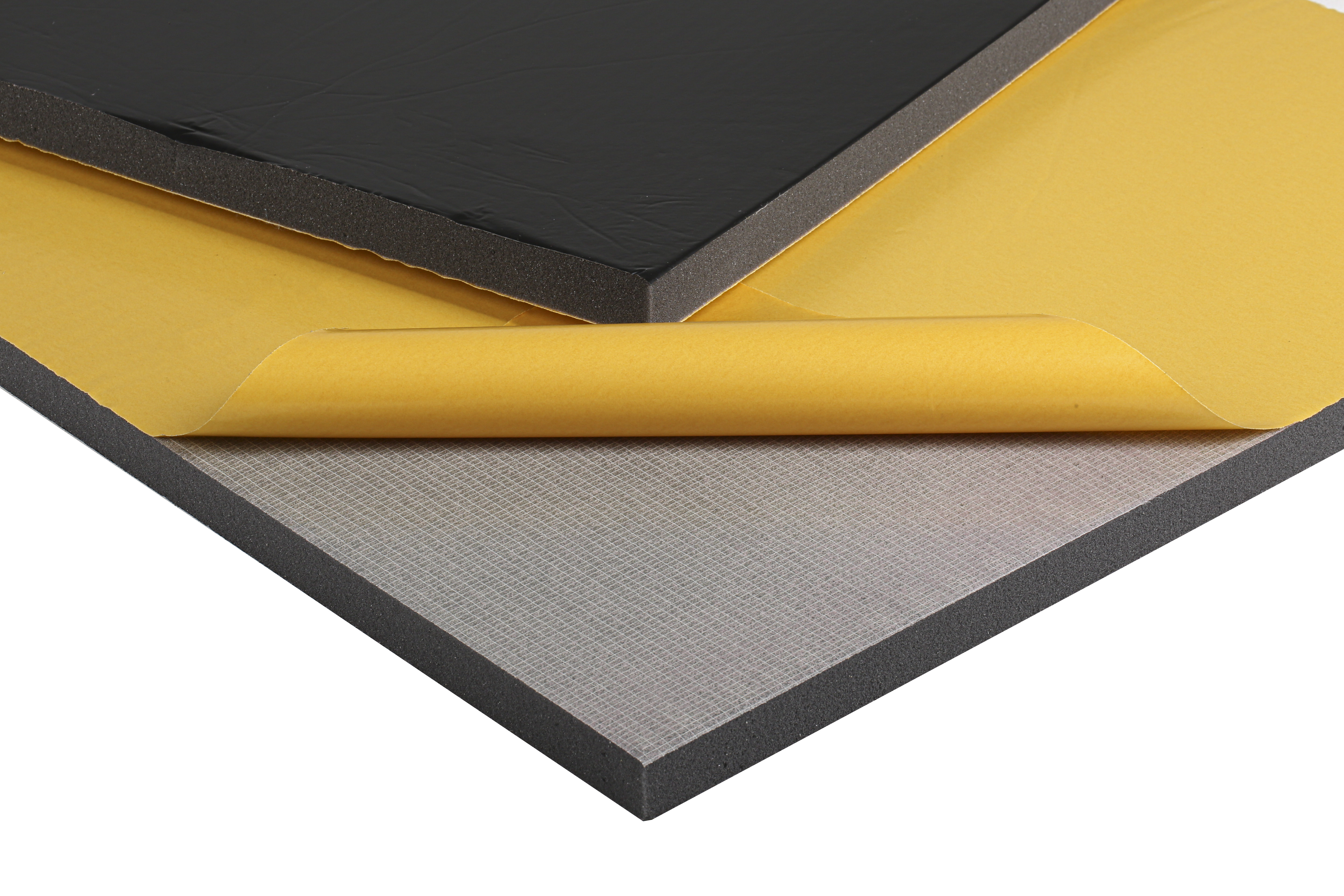 293-041 RS PRO Adhesive Backing Polyurethane Foam Acoustic Insulation, 1000.00 mm x 600mm x 25 mm