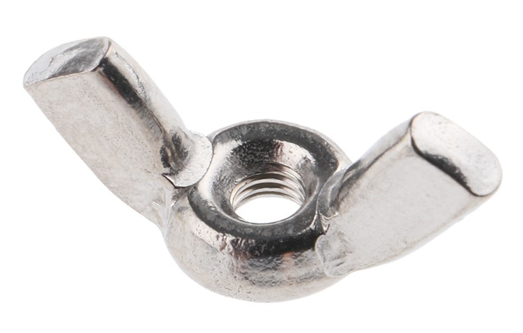 RS PRO 18 mm Bright Zinc Stainless Steel Wingnut, M3