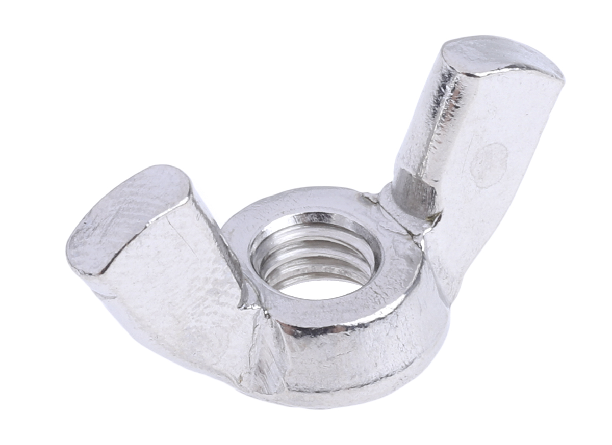 RS PRO 30 mm Bright Zinc Stainless Steel Wingnut, M6