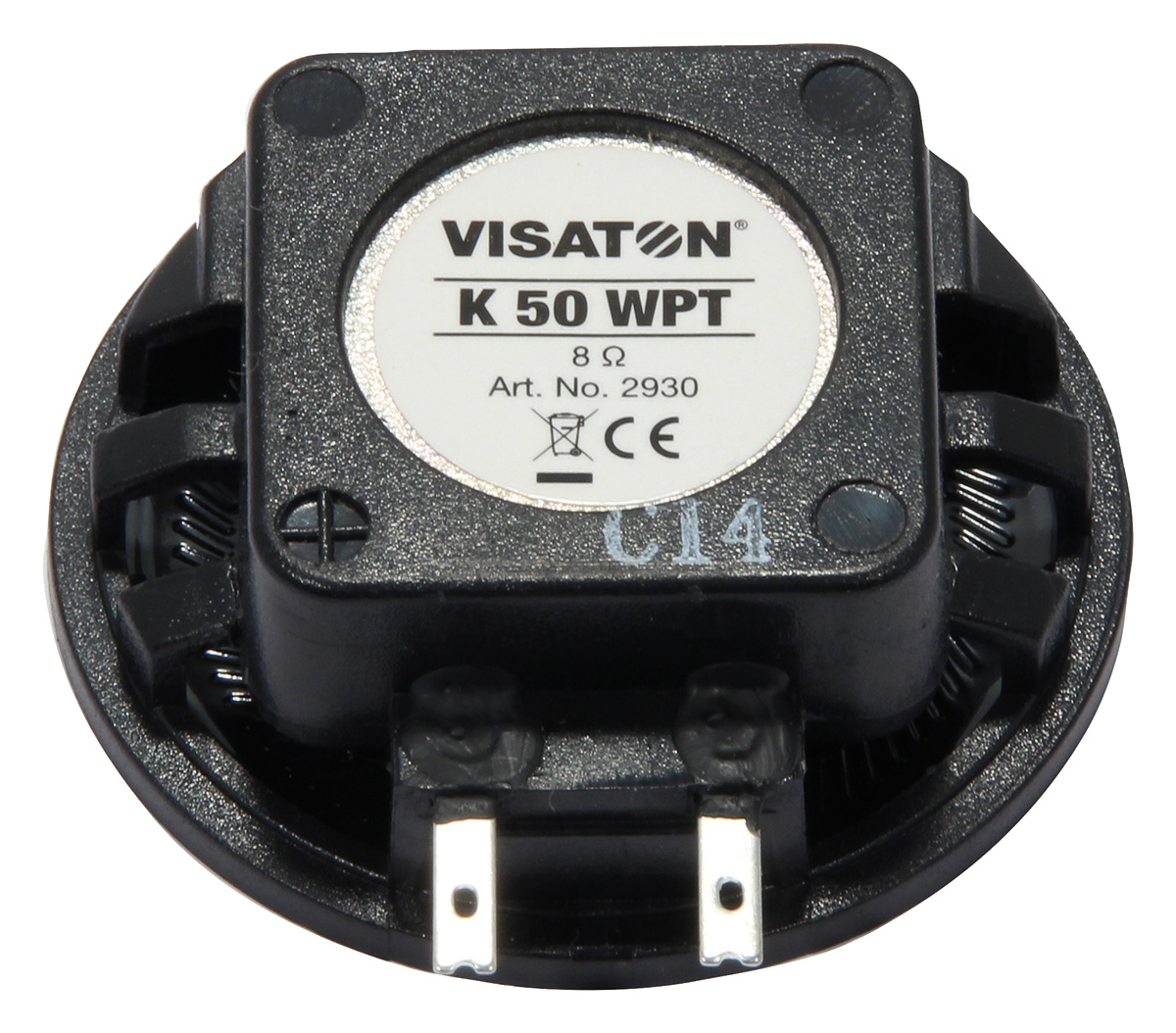 Visaton 8 Ω 2 W Miniature Speaker 50 mm Dia., 9 mm Lead Length 18 mm