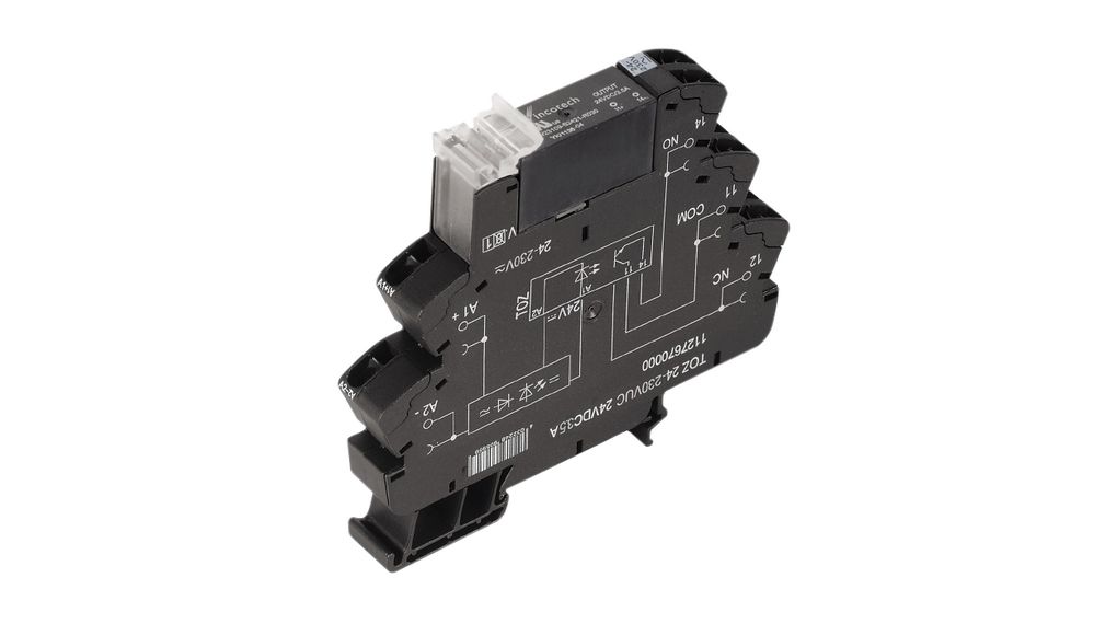 Weidmüller TOZ 24-230VUC 24VDC5A Series Solid State Relay, 5 A Load, DIN Rail Mount, 230 V ac Control