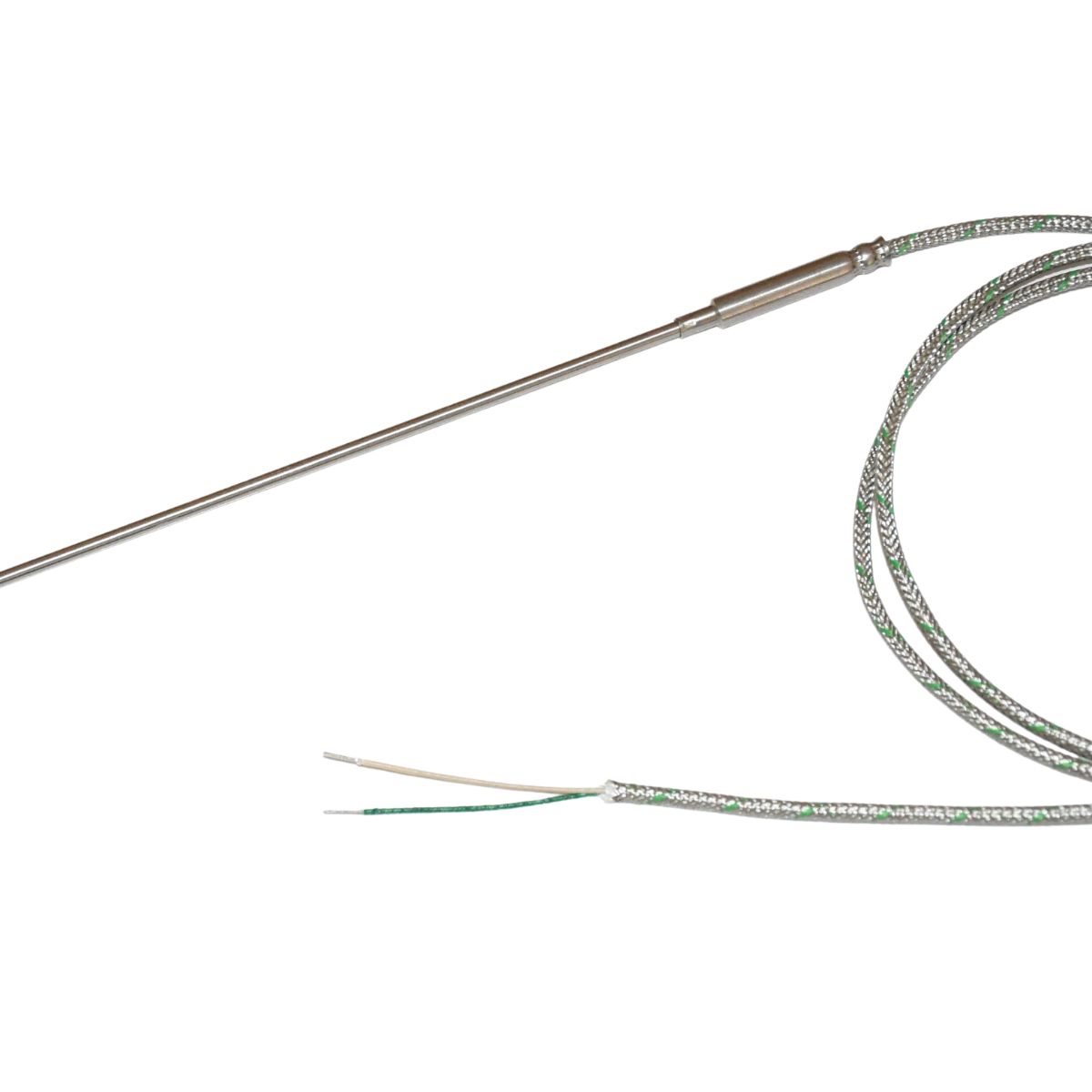 Electrotherm 294 Type K Thermocouple 200 mm Length, 3 mm Diameter, 0 °C → 1000 °C Max